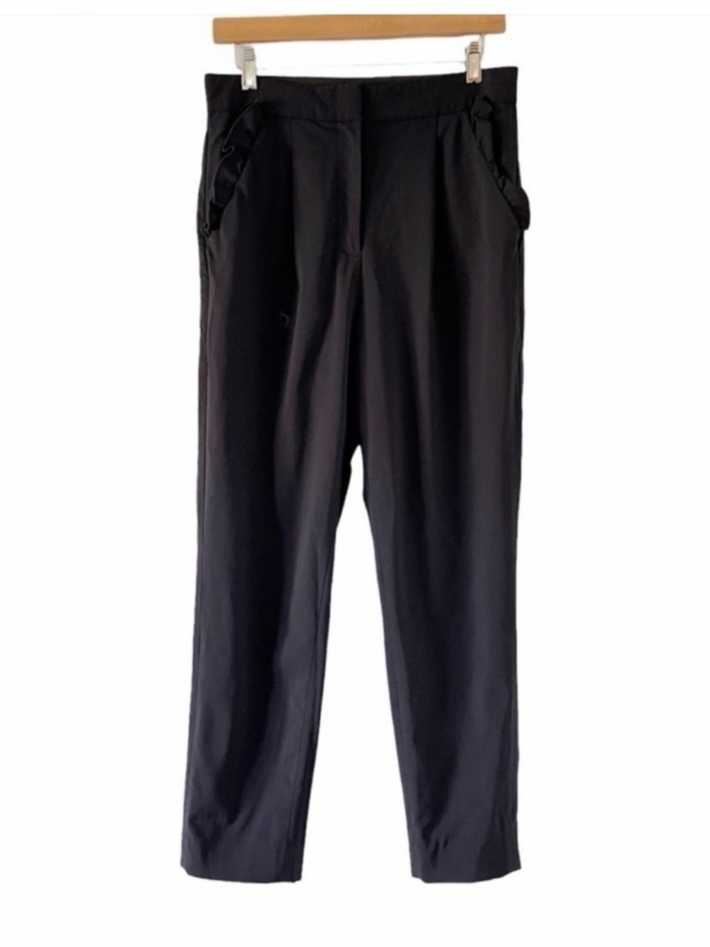 Rebecca Taylor Spring Suiting Ruffle Pants - Picture 4 of 11